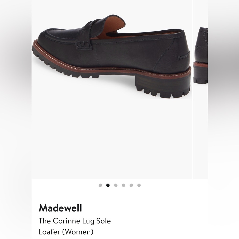 Madewell Women’s Black Leather Corinne Loafers - Picture 2 of 12